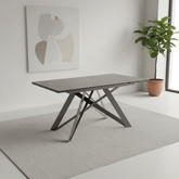 Eclipse 160-240cm Grey Ceramic Extending Dining Table