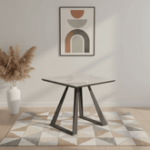Vortex High Gloss Grey Ceramic Side Table