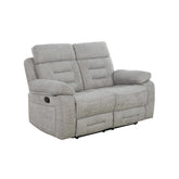 Wakefield Grey Fabric 2 Seater Manual Recliner Sofa