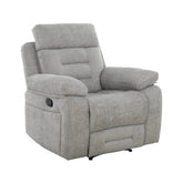 Wakefield Grey Fabric Manual Recliner Armchair