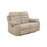 Wakefield Latte Fabric 2 Seater Manual Recliner Sofa