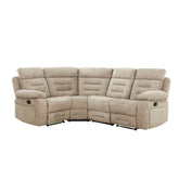 Wakefield Latte Fabric Modular Recliner Corner Sofa