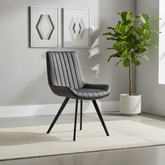Walker Set of 4 Faux Leather Dining Chairs