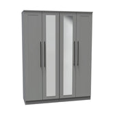 Beverly 4 Door Wardrobe with Mirror - Pendle Village Furniture