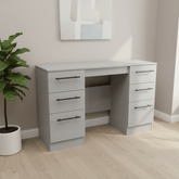 Beverley Dusk Grey Double Pedestal Dressing Table