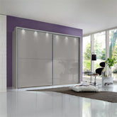 Wiemann Bristol Pebble Grey Sliding Door Wardrobe - Pendle Village Furniture