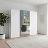 Monaco 3000 Decor White Large Sliding Door Wardrobe