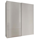 Tulsa Champagne Glass Double Sliding Wardrobe - Pendle Village Furniture