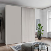 Tulsa Champagne 2 Door Sliding Wardrobe - Pendle Village Furniture