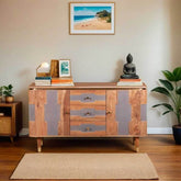 Wilton Acacia Wood 2 Doors and 3 Drawers Sideboard - Pendle Village Furniture