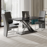 Xavia 160cm Grey Walnut Dining Table Set - Pendle Village Furniture