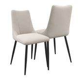 Zoe Light Grey Fabric Dining Chair - Pendle Village Furniture