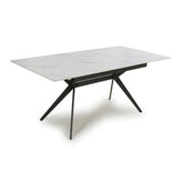 Pinnacle Extendable White Dining Table - Pendle Village Furniture
