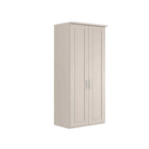 Kempton 2 Door Hinged Wardrobe with Right Door Mirror - Pendle Village Furniture
