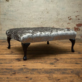 Oswald & Pablo Kensington Chesterfield Velvet Footstool - Pendle Village Furniture