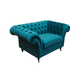 Oswald & Pablo Woodstock Velvet Snuggle Chair - Pendle Village Furniture