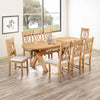 Chatsworth Oak Oval Extending Dining Table with 6 Chairs
