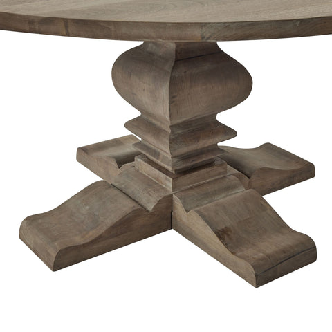 Copgrove Collection Round Pedestal Dining Table with 4 Chairs