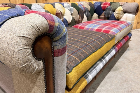 Cotswold Patchwork 3 Seater Chesterfield Sofa, also availabe in 2 Seater, Sofa and Wing Chair - 3 Seater Image