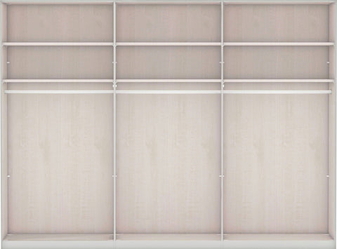 Wiemann Regen Graphite 3 Door Sliding Wardrobe With Mirror