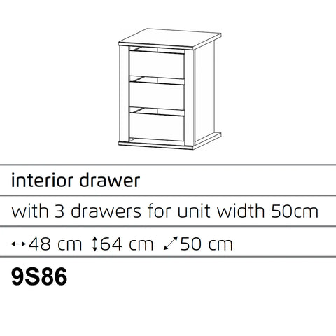 Interior Drawer For Wardrobes - Orange Plus - Pendle Village Furniture