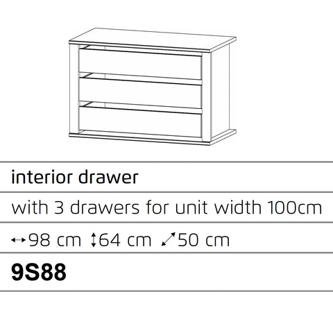 Interior Drawer For Wardrobes - Orange Plus - Pendle Village Furniture
