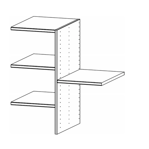 Interior Division 9ZK7 with 4 Shelves - Orange Plus - Pendle Village Furniture
