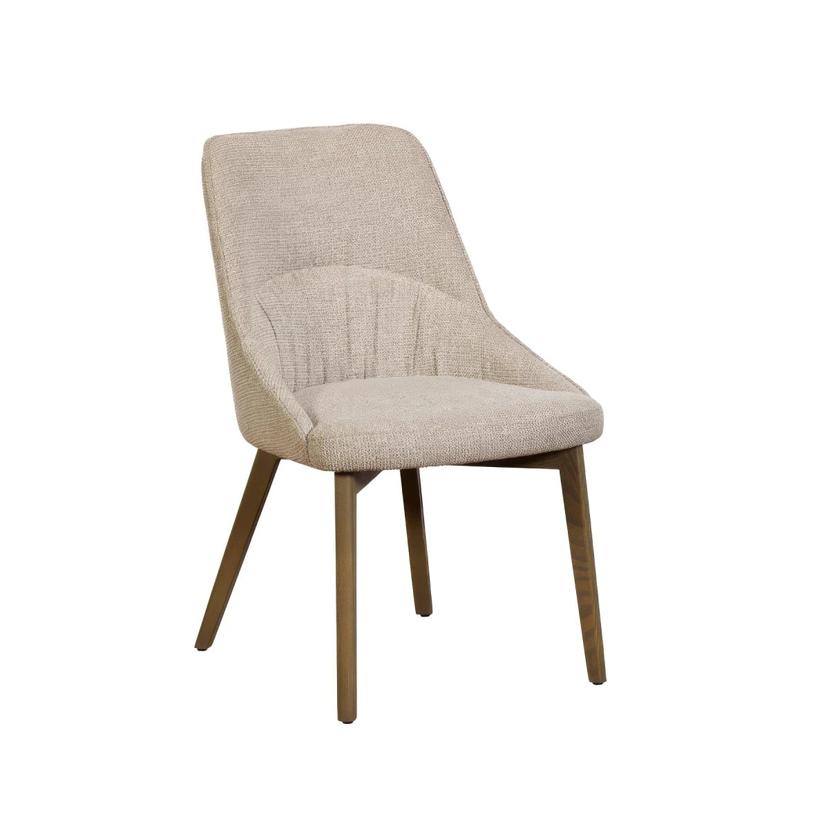 Arlo Oatmeal Fabric Dining Chairs in sets of 4, 6 or 8. Featuring channel tufted backs, padded seats and natural ash wood legs.