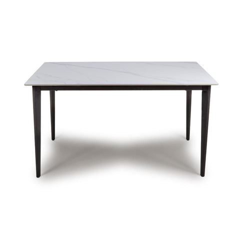 Sheldon White Sintered Stone 140cm Dining Table