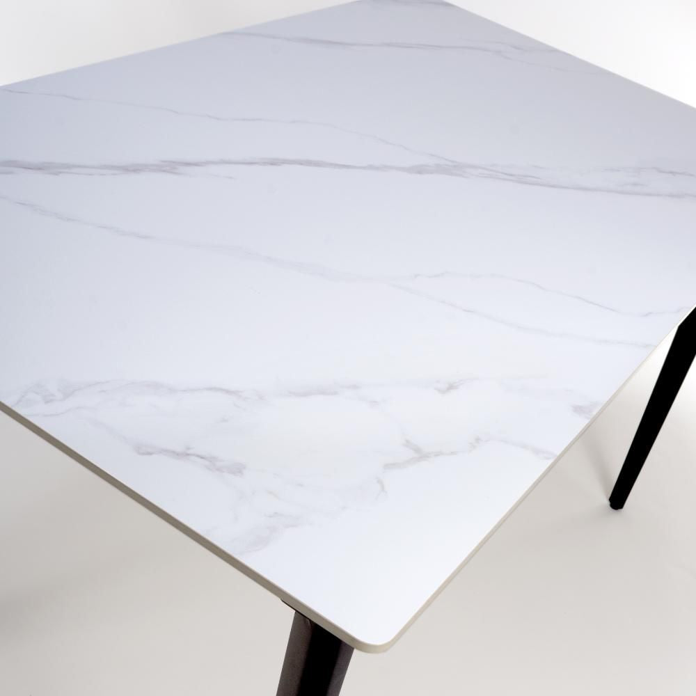 Sheldon White Sintered Stone 140cm Dining Table