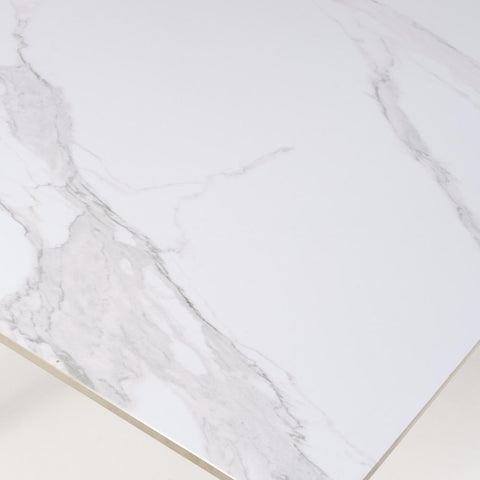 Sheldon White Sintered Stone 180cm Dining Table