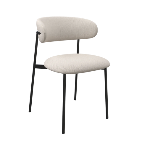 Alba Ivory Fabric Dining Chair – Set of 4 - Pendle Village Furniture