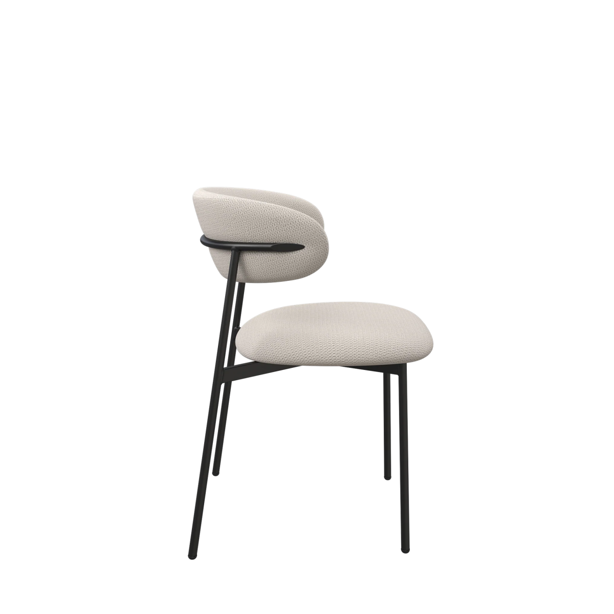 Alba Ivory Fabric Dining Chair – Set of 4 - Pendle Village Furniture