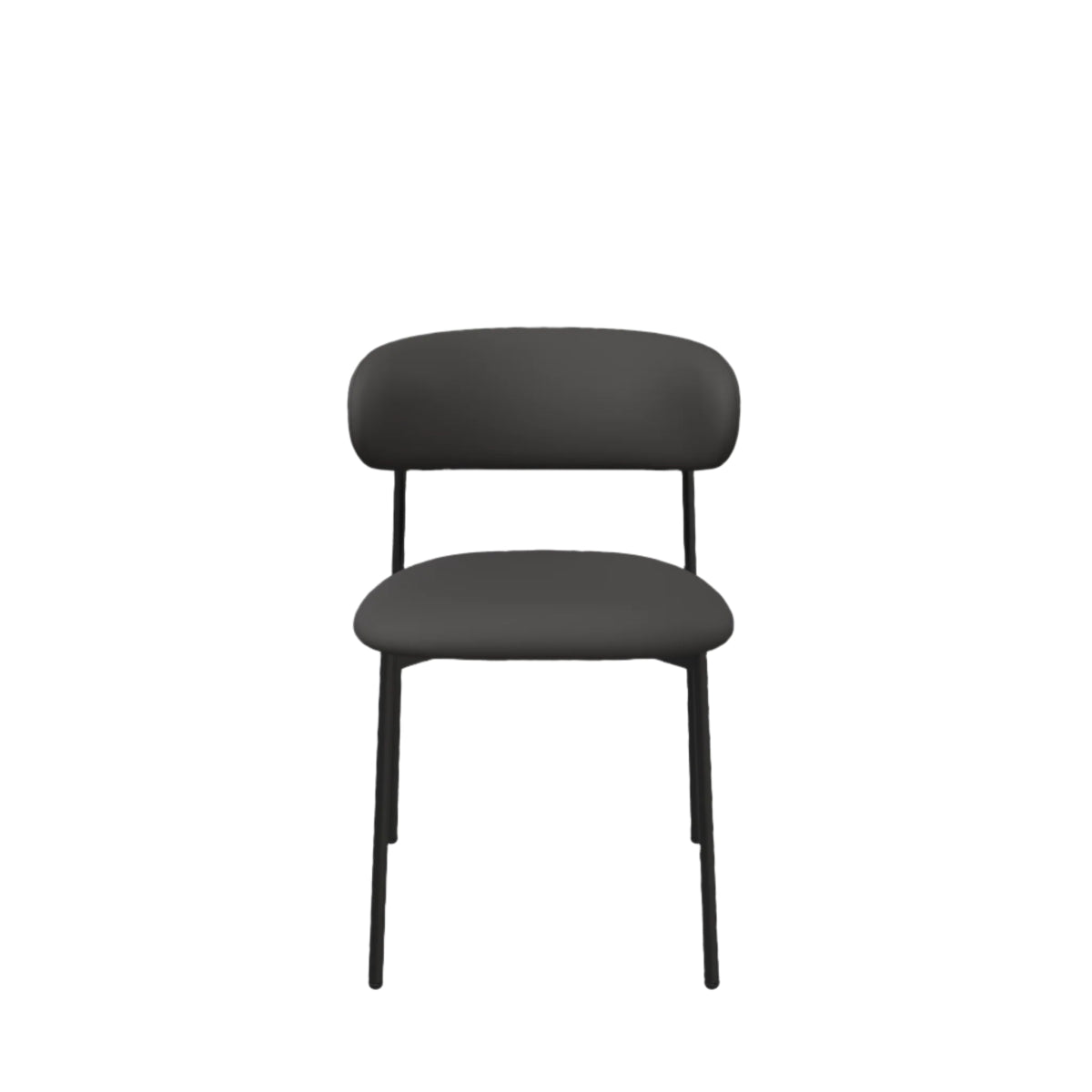 Toronto 110cm Grey Ceramic Round Dining Table with Grey Fabric Dining Chairs - Pendle Village Furniture