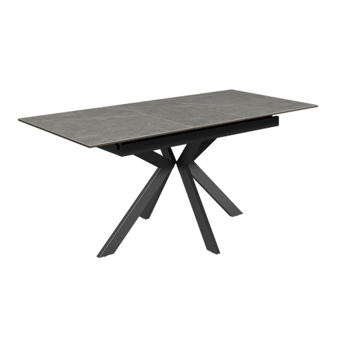 Amari 130-170cm Matte Grey Ceramic Extending Dining Table