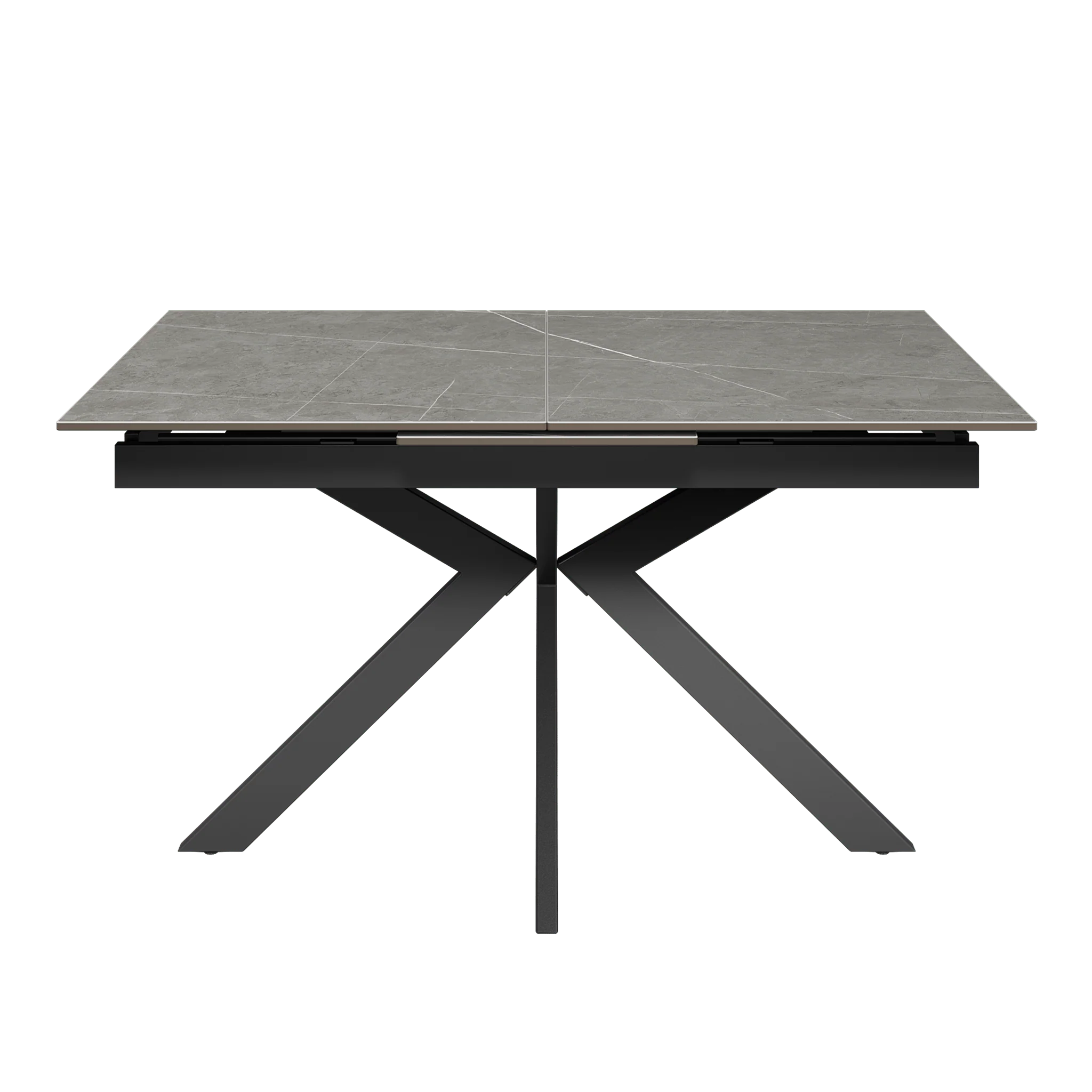 Amari 130-170cm Matte Grey Ceramic Extending Dining Table