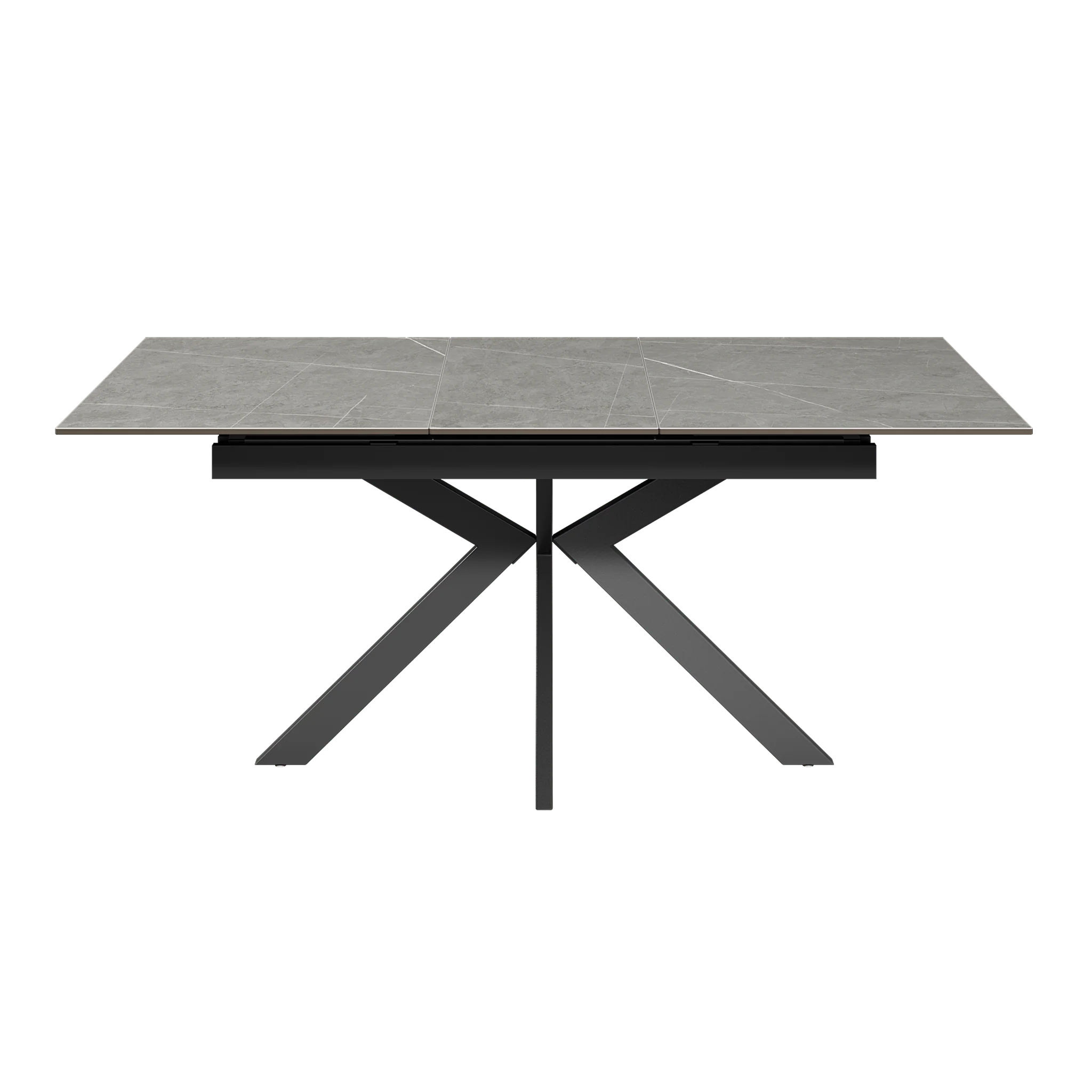 Amari 130-170cm Matte Grey Ceramic Extending Dining Table