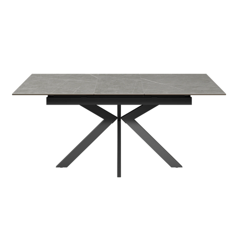 Amari 130-170cm Matte Grey Ceramic Extending Dining Table