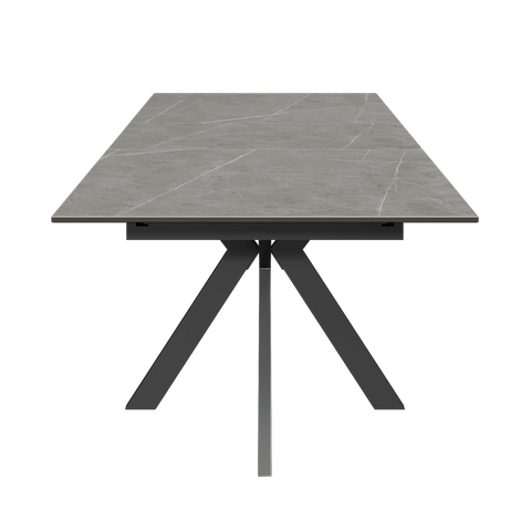Amari 130-170cm Matte Grey Ceramic Extending Dining Table