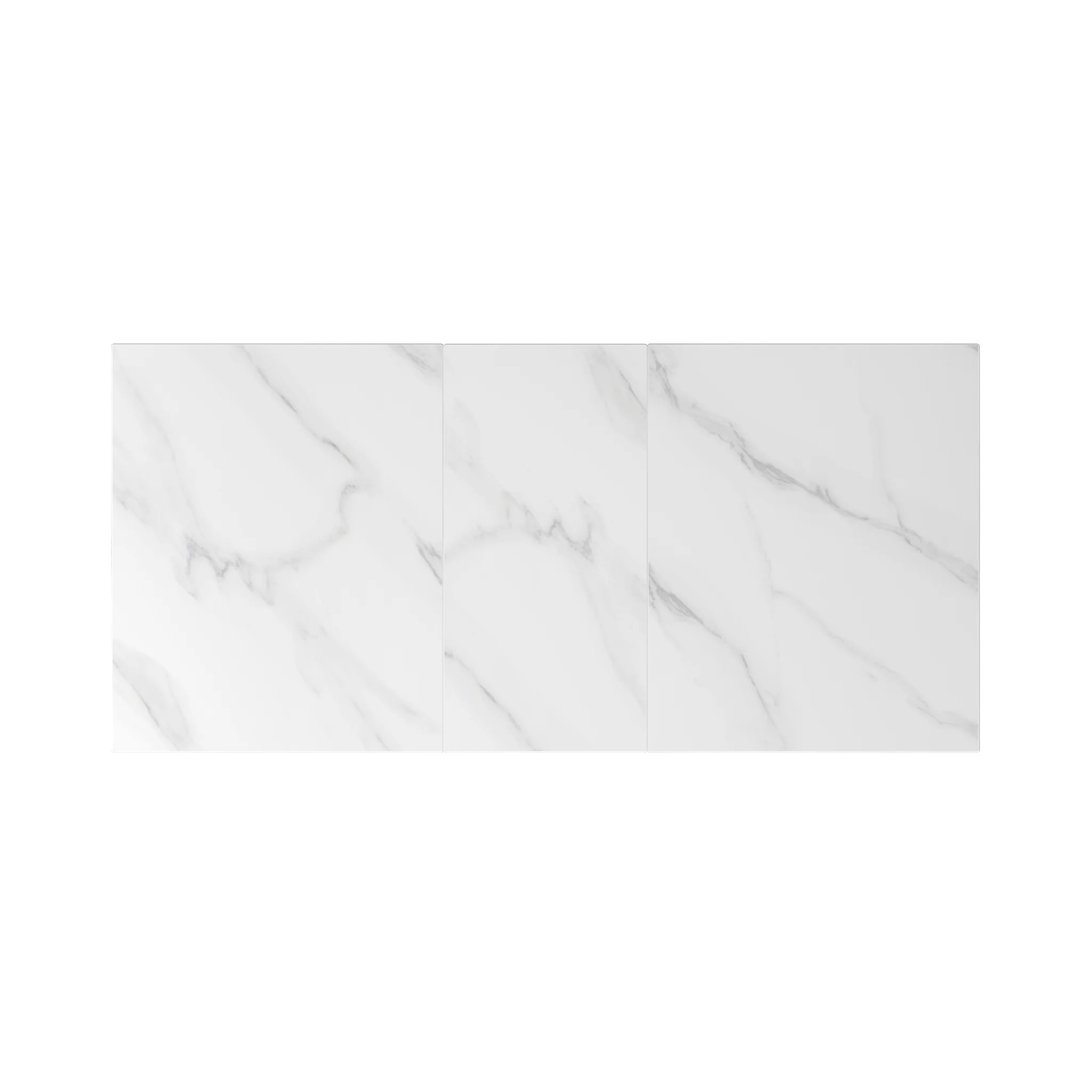 Amari 130-170cm Gloss White Marble Ceramic Extending Dining Table