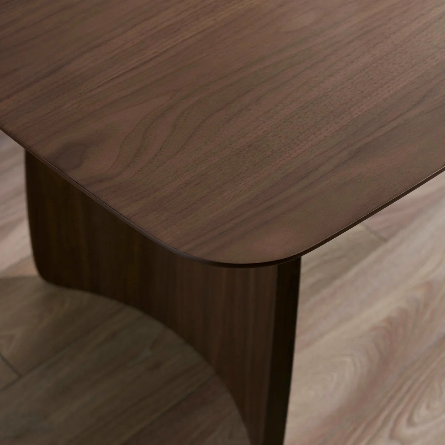 Artemis Curved Leg Walnut Dining Table - Pendle Village Furniture