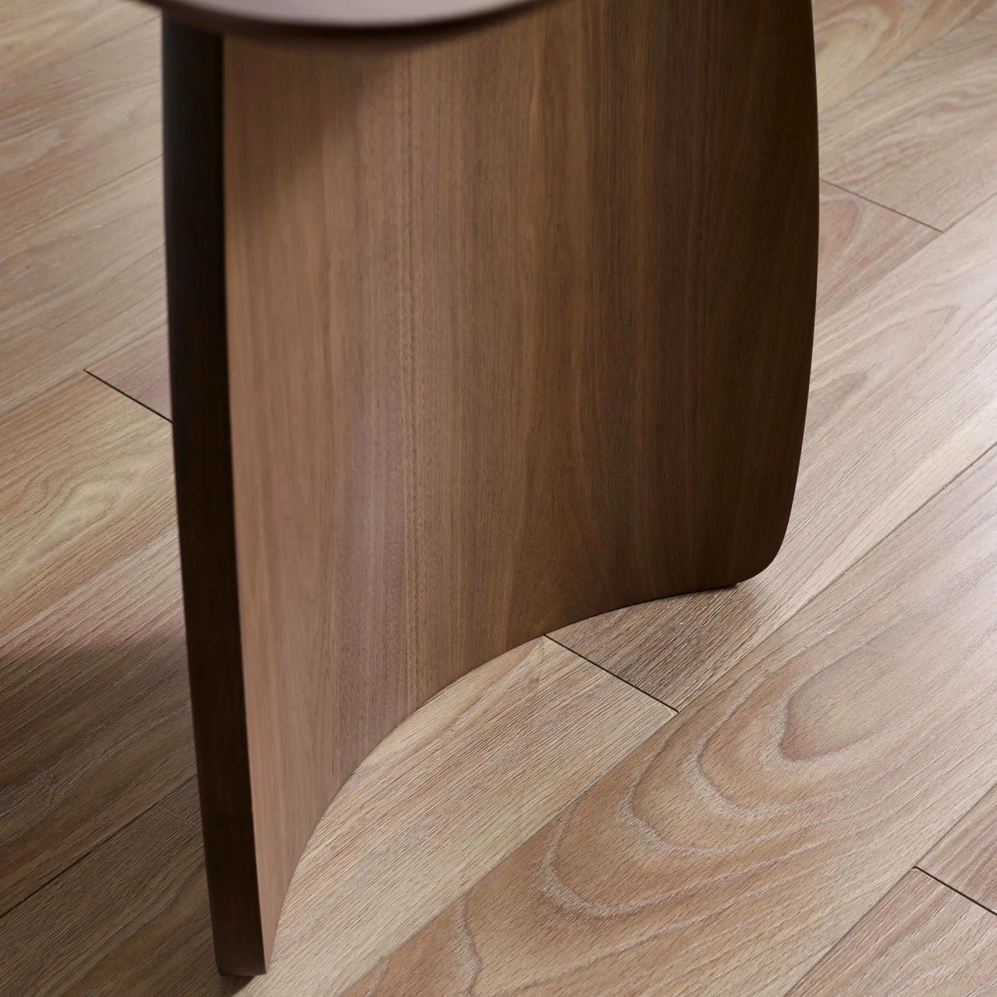 Artemis Curved Leg Walnut Dining Table - Base