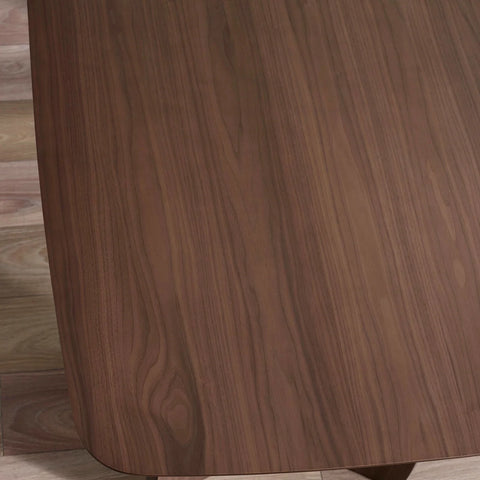 Artemis Curved Leg Walnut Dining Table - Table top