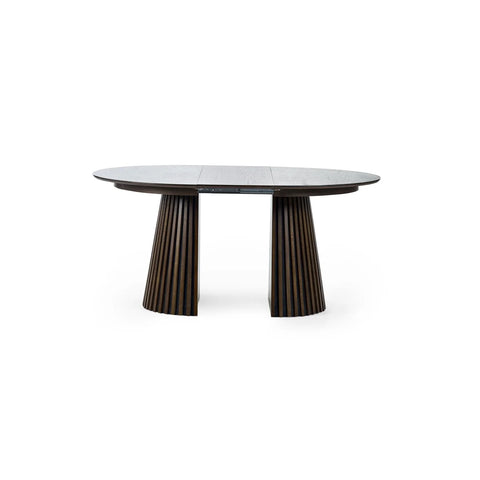 Battersea Extending Dark Oak Dining Table - Pendle Village Furniture