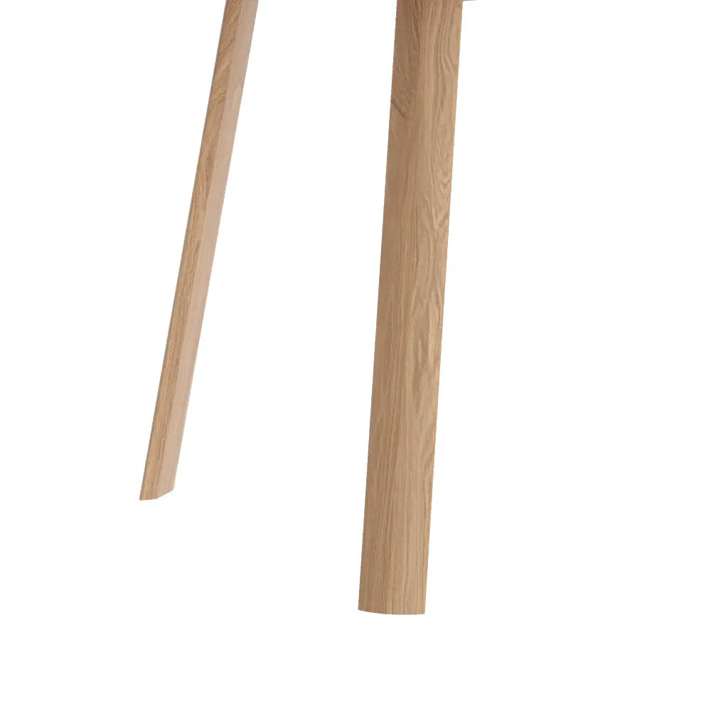 Asiago Solid White Oak 2m Dining Table, also available in Smoked Oak. Choose from 1.4m,1.7m or 2m Dining Table - Close Up of Table Legs 