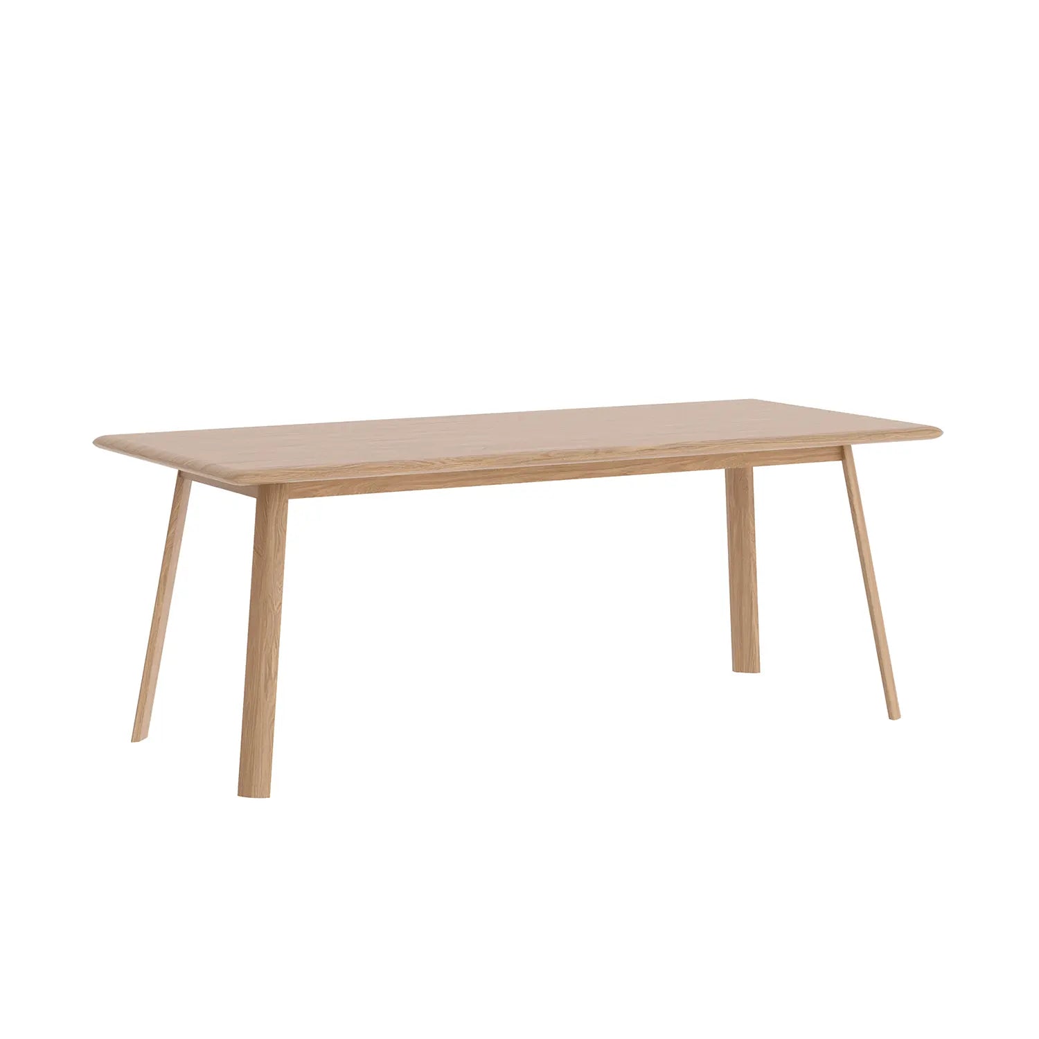 Asiago Solid White Oak 2m Dining Table, also available in Smoked Oak. Choose from 1.4m,1.7m or 2m Dining Table - Main Image 