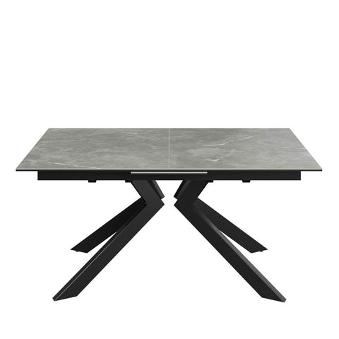 Athens Grey Matte Ceramic Extending Dining Table - Pendle Village Furniture