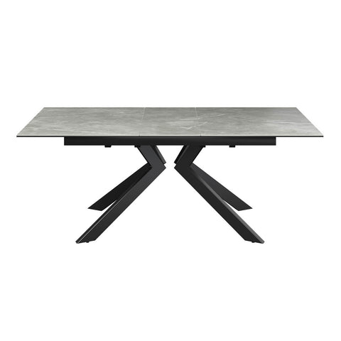Athens Grey Matte Ceramic Extending Dining Table - Pendle Village Furniture