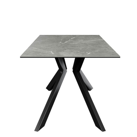 Athens 1.6M Grey Matte Ceramic Dining Table - Pendle Village Furniture