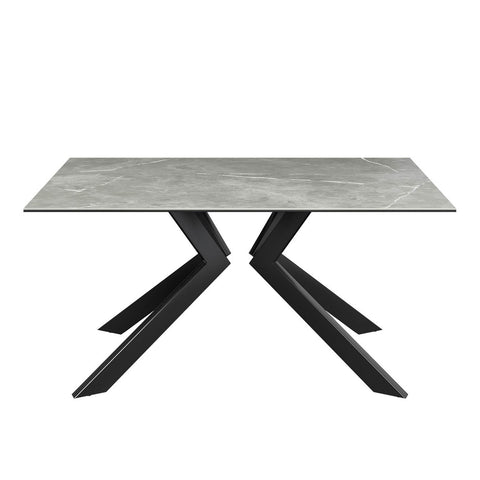 Athens 1.6M Grey Matte Ceramic Dining Table - Pendle Village Furniture